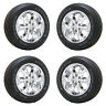 17800946 Chevrolet Silverado Sierra Chrome Wheels Rims Tires Factory Oem Set