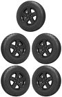 1ah78trmab Jeep Wrangler Black Wheels Rims Tires Factory Oem Set