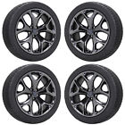 1zv91trmab Dodge Charger Challenger Rwd Black Chrome Wheels Tires Factory Oem