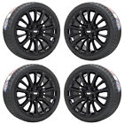 22941669 Cadillac Cts Sedan Black Wheels Rims Tires Factory Oem Set