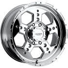 33x12.5x18 Gatlin Liquid Metal 18x9 Chrome 6x135 10 Rims Nitto Mud Grappler