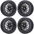 36116863422 Bmw Black Wheels Rims Tires Factory Oem Set