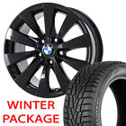 36116867126 Bmw Black Wheels Winter Snow Tires Factory Oem Set