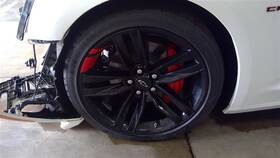 560-05855 Redline Wheel Set 20x8.5 20x9.5 Black 5 Split Spoke For 18-24 Camaro 2897258