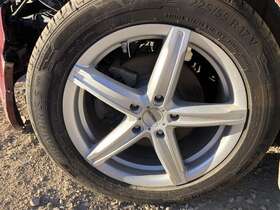 560.ch1l14 Vision Boost 469 Silver 17x8 Aftermarket 5 Spoke 5x4.5 Inch Bp Set 640308