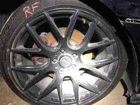 560.fd1f10 19x9.5 Sve Drift Mustang Wheel And Tire Set X4 Black 829223