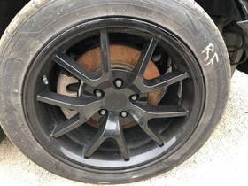 560.fd1f12 Aftermarket Mustang 18x9 Alloy Wheel Set With Tires Fr500 Style 866806
