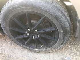 560.ho1305 Liquid Metal Shadow 18 Inch X8 Wheels Tires 10 Spoke Black 5x120 Bp 668033