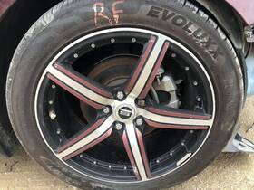 560.ho1i17 Honda Accord Spec-1 Sp-4 Wheel And Tire 18x8 5x114.3 Bp Black Silver 854286