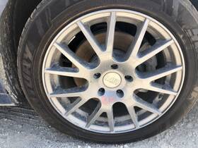 560.hy1s18 Mb Crux Wheel And Tire Set 4 17x7.5 14 Spoke Silver 5x4.5 Bp 886394