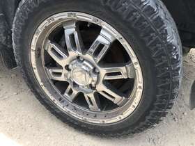 560.to1914 Ultra Gunner 20x9 Toyota Tundra Chrome 5x150 Bolt Pattern Set Of 4