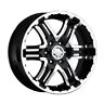 713mb-7906330 Gear Alloy Double Pump Wheels Black Set Of 713mb-7906330 Gear Alloy Double Pump Wheels Black Set Of
