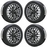 84437264 Chevrolet Gmc Sierra Silverado Black Pvd Chrome Wheels Rims Tires