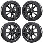 8v0601025at Audi Black Chrome Wheels Rim Tires Factory Oem Set