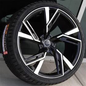 Aftermarket 107122955112gbmf-t1 Set 4 22 Inch 22x9.5 5x112 Et 26mm Wheel And Tire Package Audi Q7 Rs Q5 Sq5 Q8 Sq7