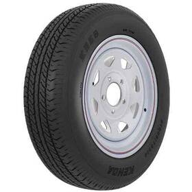 Americana Tire And Wheel 32406 Ecustomrim Radial Trailer On Rim 205/75r15 15 5 Lug White Modular
