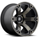 D56420901857 Amp Black Beast Mud Terrain Attack Rims Tires