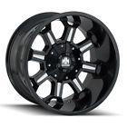 5x150-5x5.5 Amp Black Combat Terrain Pro Rims Tires