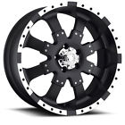 224-2298b Amp Black Goliath Mud Terrain Attack Rims