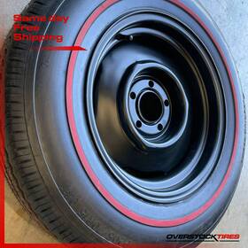 Auburn P20570r15 P205/70r15 Premium 94t Red Line And 15x7 Chrysler O.e. Style Wheel Rim