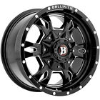 Ballistic Black Milled Mace Wheels Tires