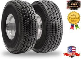 Branded Pu1801 10 Inch Solid Polyurethane Tire 4.10/3.50-4 Flat Free Wheels With 5