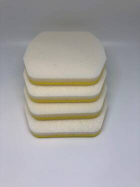 Car Coaster 2251-az Tire Dress Express For The Swivel Handle 4 Pads Yellow