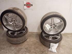 Chevrolet 560-14007a Front And Rear 5 Spoke Painted Gloss Silver Wheels From 2022 Corvette C8 9298648