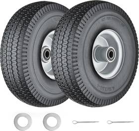 Cubesprings Cs410-350 4.10/3.50-4 Tire And Wheel Flat Free Solid - 10 Inch