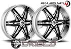 De-261blnk3078l Diablo Elite Blank Offset Hub Chrome Wheels Rims