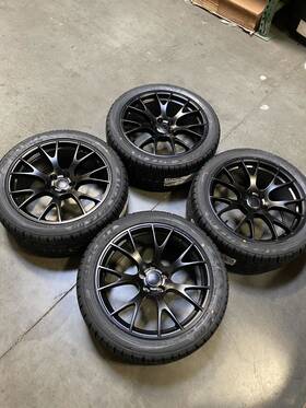 F046241085 Factory Style Wheels 25 24 Inch Gloss Black With Tires Fits Dodge Ram Durango Dakota