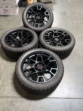 Factory Style Wheels F246229077 0 22 Inch Satin Black Trd With Tires Fits Toyota Tacoma 4runner Fj Cruiser 6x5.5