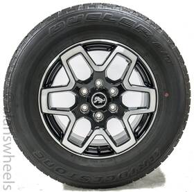 M2dc-1007-t1a Ford 5 New 2021-24 Bronco 18 Inch Black Machined Factory Oem Wheels Rims Tires 95213