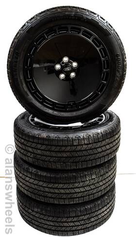 Ford Maverick Lobo Set Sz65-1007-aa 4 19 Inch Black Factory Oem Wheels Rims Goodyear Ht Tires