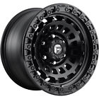 D633 Fuel Black Zephyr Rims Mud Gripper Tires