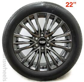 84554351 Gm 4 New Takeoffs Cadillac Escalade V Grey Factory 22 Inch Wheels Rims Tires 95479