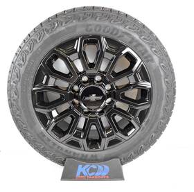 84622790 Gm 4 New 22 Inch Factory Oem Black Wheels Rims Tires Chevy Silverado 2500 3500