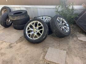 Gmc Oem Factory Replica 976c-2295824-rwsubx 22 Inch Four Snowflake Wheels Chrome Rims Tires Fit Chevy Silverado 99-2021