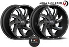 H700-209037000bm Hardrock Offset Hub Satin Black Milled Wheels Rims