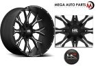 H701-209037018bm Hardrock Offset Hub Satin Black Milled Wheels Rims