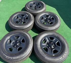 Jeep 5vh22rxfaa Gladiator Wrangler 17 Inch Black Steel Wheels Tires Oem Set 5 Video 4618