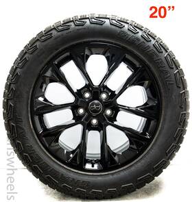 Aly96492 Jeep 4 New Gladiator Rubicon 20 Inch Black Factory Oem Wheel Rims General At Tire