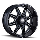 6x135-6x5.5 Nexen Black Monstir Roadian At Pro Rims