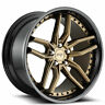 Nichenc015-4 Niche Staggered Methos Matte Bronze With Black Wheels And Tires