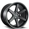 Nichenc017-2 Niche Staggered Altair Matte Black Lip Wheels And Tires