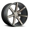 Nichenc035-6 Niche Staggered Verona Black Machined Wheels And Tires
