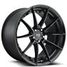Nichenc074-4 Niche Staggered Sector Matte Black Wheels And Tires