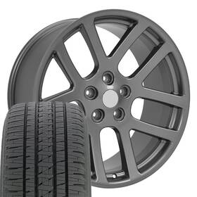 9507800 Oe Wheels 2223 Gunmetal 22x10 Rims And Bridgestone Tires Set Fit Dodge Ram 1500 Srt10 9507800 Oe Wheels 2223 Gunmetal 22x10 Rims And Bridgestone Tires Set Fit Dodge Ram 1500 Srt10