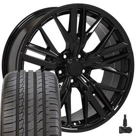 9508035 Oe Wheels Oew Fits 20x8.5 Gloss Black Camaro Zl1 Tires Tpms Rims Chevy 1lt