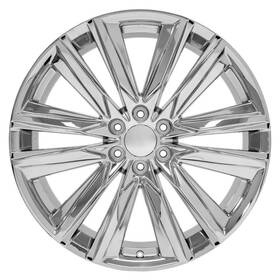Oe Wheels 9512047 24x10 Chrome 4869 285/40r24 Tires Tpms Set Fits Escalade Sierra Yukon
